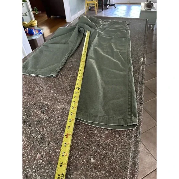 Vintage US Army OG-107 Pants Men 28 x30 Sateen Military Vietnam‎ Trousers - Picture 8 of 13
